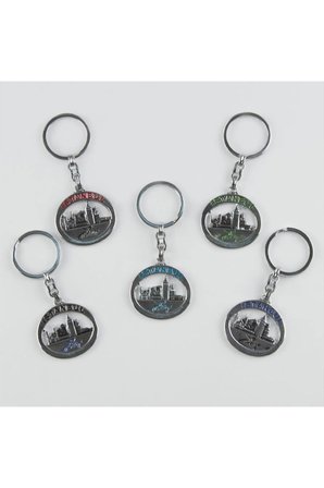 İstanbul Figürlü Metal Anahtarlık