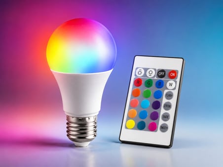 1 Adet NOAS YL95 9029 Led Ampul RGB 9W Kumandalı E27 Duy