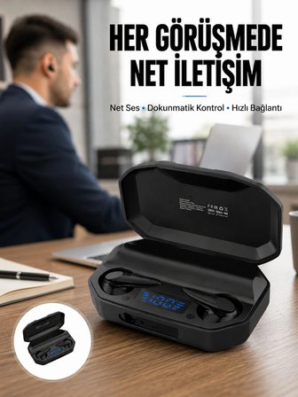 Çağrı Cevaplayabilen Akıllı Saat 5.2 Bluetooth Bağlantılı Kulaklık Yeni Nesil