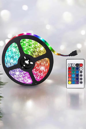 Yeni Nesil RGB Işıklı 10Metre Şerit LED Kumandalı Kullanım