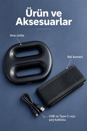 Sabit Frekans ve Otomatik Modlu Isıtmalı Masaj Aleti