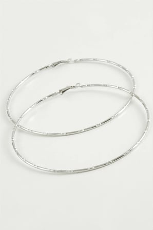 Noktalı Metal Halka Küpe 8-9-10 cm