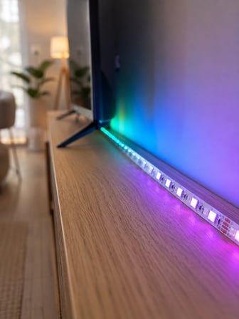 5 Metre Kumandalı RGB LED Şerit 5050 SMD 54 LED/M Renk Değiştiren Ambiyans Aydınlatma