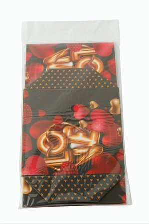 Love Yazılı Simli Kare Hediyelik Kutu 22 cm