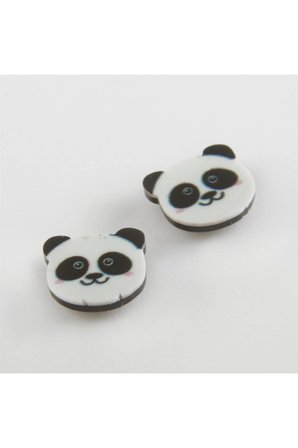 Panda Mıknatıslı Plastik Çocuk Küpesi
