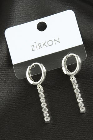 Çubuk Zirkon Taşlı Küpe