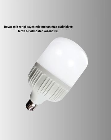 Acil Durumlara Uygun Şarjlı Torch LED Ampul 30 Watt Yeni Nesil
