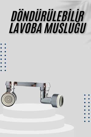 Dönebilen Musluk Başlığı Akrobat Mutfak Banyo Musluk Ucu Başlığı Oynar Başlıklı