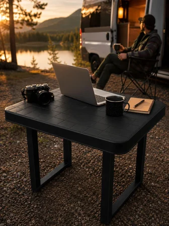 Taşınabilir Katlanır Kamp Masası Sağlam Plastik Çok Amaçlı Masa