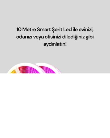 Su Geçirmez 10M Smart Şerit Led TV Arkası ve Oda Dekorasyonu İçin