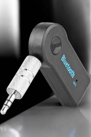 Kablosuz Bluetooth Aux Araç Kiti Siyah Hafıza Kartlı