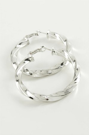 Burgulu Halka Küpe 4,5 cm