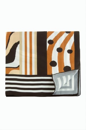 Benekli Desenli Zr Şifon Fular 50*50 cm