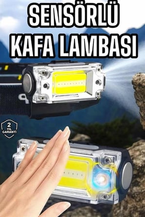 Şarjlı Kafa Feneri Suya Dayanıklı Ayarlanabilir Kamp Feneri