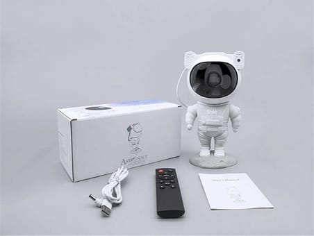 Çocuklara Özel Projeksiyon Astronot Lamba Speaker Sevimli