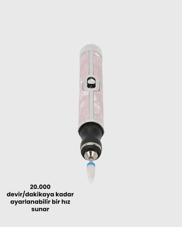 Ergonomik Saplı 20.000 RPM Hız Kontrollü Manikür Pedikür Makinesi