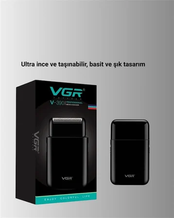 ABS Gövdeli Süper İnce Elektrikli Sakal Kesici – 45 dk Kablosuz Kullanım, Yanak Makası Dahil