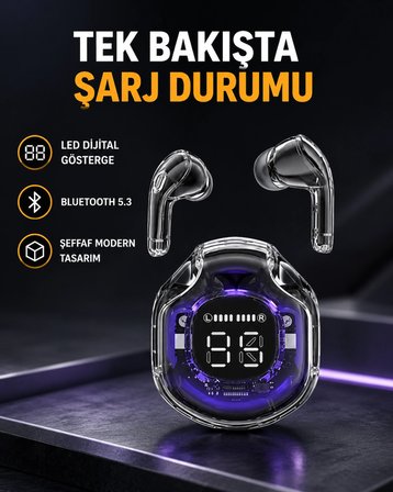 Kablosuz Bluetooth Kulaklık Hifi Ses Kalitesi ve Mikrofonlu