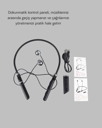 Aktif Gürültü Önlemeli Bluetooth Kulaklık – Dokunmatik Kontrol, Dahili Mikrofon, Yüksek Ses Kalitesi