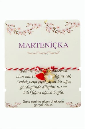 Yıldız Püskül Marteniçka İp Bileklik