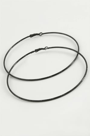 Noktalı Metal Halka Küpe 8-9-10 cm