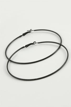 İnce Boru Metal Halka Küpe 8-9-10 cm