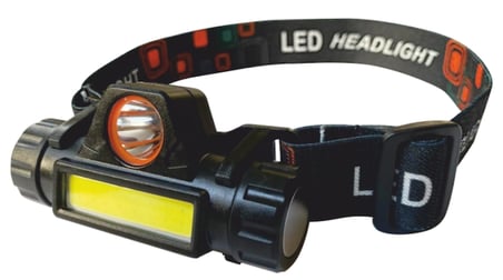 1 Adet CATA CT 9120 Mir 3W Ledli Şarjlı Kafa Lambası 6400K Beyaz Işık