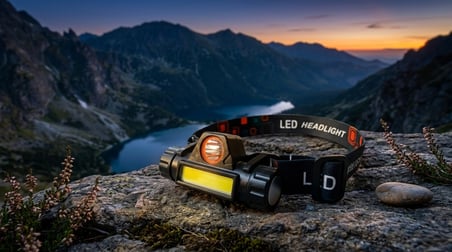1 Adet CATA CT 9120 Mir 3W Ledli Şarjlı Kafa Lambası 6400K Beyaz Işık