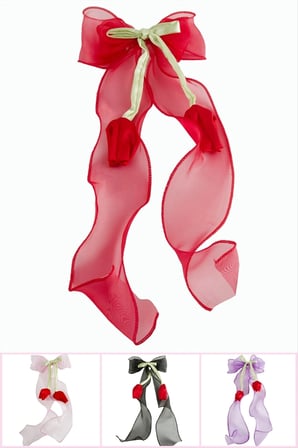 Gül Fiyong Tül Otomatik Toka 30 cm