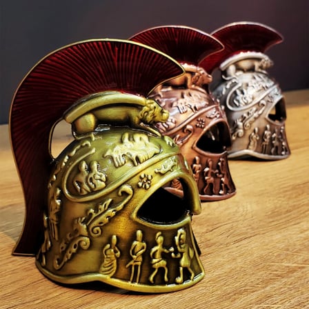 Metal Dekoratif Şövalye Miğferi - Tarihi Tasarım - 10x5 cm
