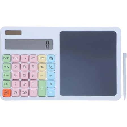 12 Haneli Hesap Makinesi - LCD Yazı Tahtalı - Dijital Kalemli