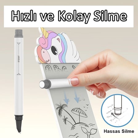 Silikon Figürlü Manyetik Mini Yazı Tahtası 5,5'' - 14 cm