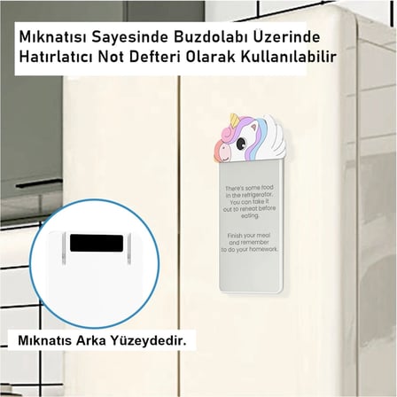 Silikon Figürlü Manyetik Mini Yazı Tahtası 5,5'' - 14 cm