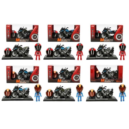 : Sesli ve Işıklı BMW Off-Road Die Cast Çek Bırak Motosiklet