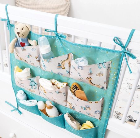 Baby 9 Cepli Bağlamalı Beşik Kenarı Düzenleyici (yeşil)