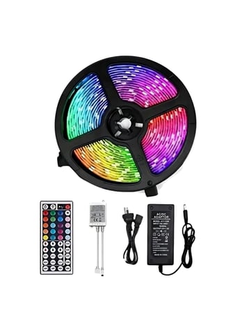 Kumandalı RGB Şerit Led  Metre Renk Değiştiren Dekoratif LED Işık