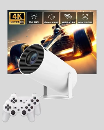 Oyun Konsolu Uyumlu Kablosuz Projeksiyon Cihazı Ev Sinema Deneyimi Yeni Nesil