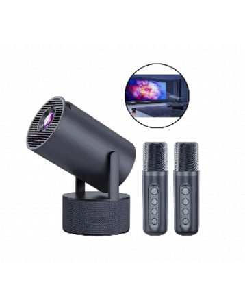 Akıllı Projeksiyon Cihazı Karaoke Mikrofonlu 1080P Android Yeni Nesil
