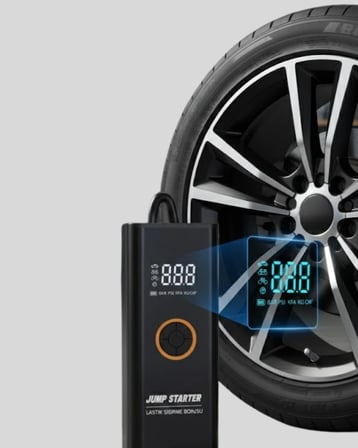 Akü Takviye Cihazı Jump Starter ve Dijital Hava Kompresörü