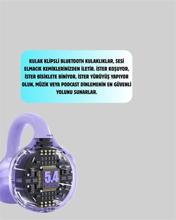 YXG10 Klipsli Açık Kulaklık – Spor İçin Uygun, APTX Ses, Ergonomik Yapı