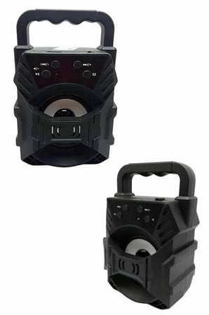 Işıklı Bluetooth Hoparlör Ses Bombası Taşınabilir Yüksek Ses Kaliteli Radyo Özelliği