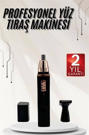 Kulak Burun Tıraş Makinesi Taşınabilir Şarjlı  Başlıklı Uzun Ömürlü