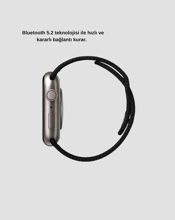 Bluetooth 5.2 Akıllı Saat Kablosuz Şarjlı Sesli Asistanlı 420 mAh Günlük Kullanım