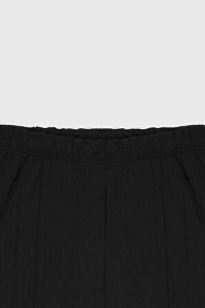 Pamuklu Standart Fit Normal Kesim Beli Lastikli Cepli Pijama Altı