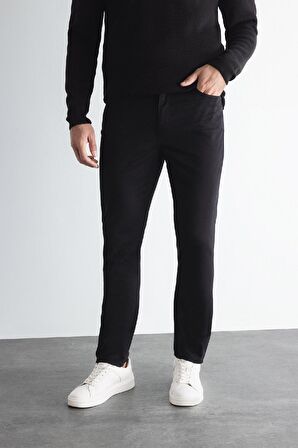 DeFacto Dar Paça Chino Kanvas Pantolon C9441AX24AUBK81