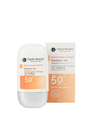 Opale Beauty SunScreen Cream 50ml SPF 50+ PA++++  UVA ve UVB Tam Koruma - Shea Butter+HYA 