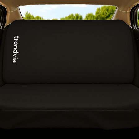 Tam Takım Kapitone Penye Oto Kılıfı - Mavi Siyah Renkli Ön Arka Koltuk ve Başlık Set