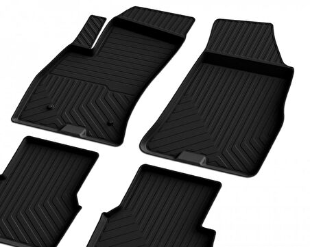 Fiat Doblo 2  Ferrous 4D Havuzlu Kauçuk Paspas 2010 2019