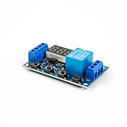 Zaman Ayarlı Geciktirmeli Röle Kartı Led Ekran 6-30V Micro USB