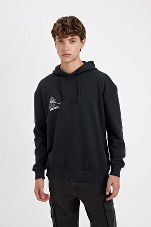 DeFacto One Piece Boxy Fit Kapüşonlu Sweatshirt C6528AX24AUAR221